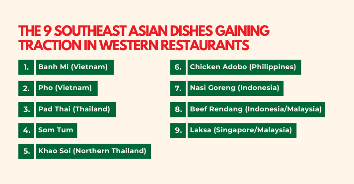 Southeast Asian Dishes Gaining Traction in Western Restaurants